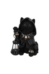 gothic black cat figurine 
