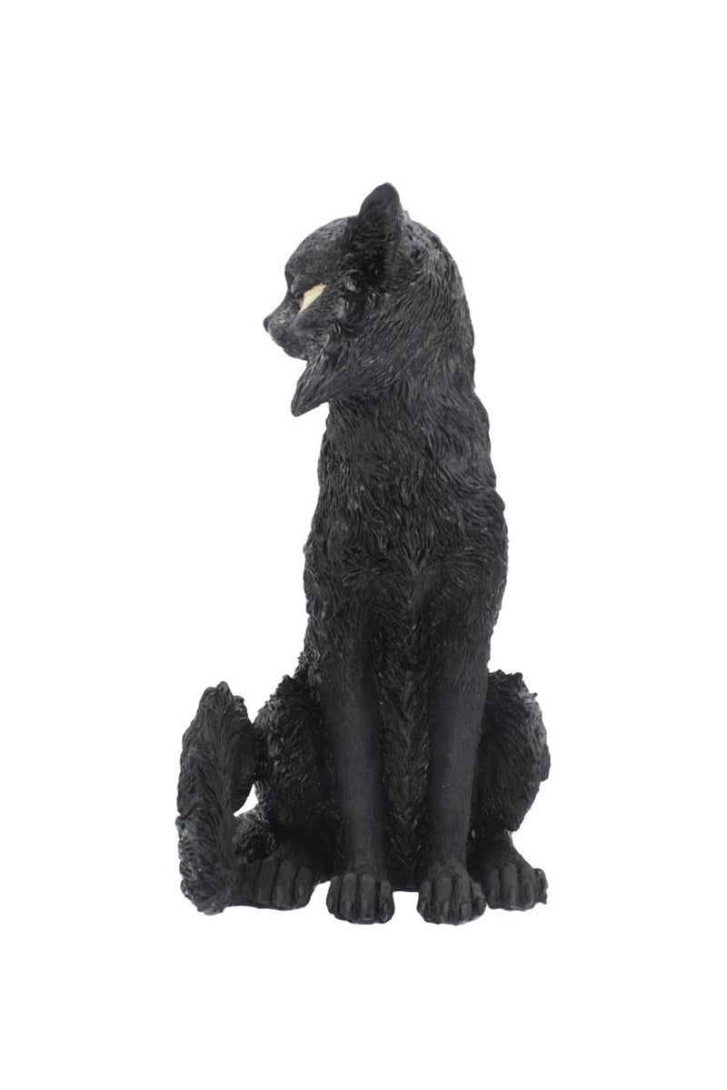large black cat statue