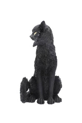 large black cat statue