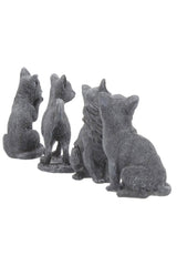 cute goth cat figurine