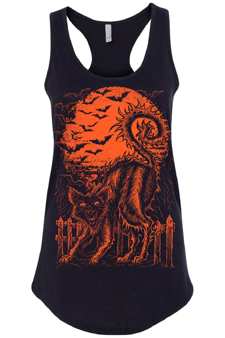 Halloween Cat T-shirt [PUMPKIN ORANGE] - graphic t-shirt - VampireFreaks - VampireFreaks