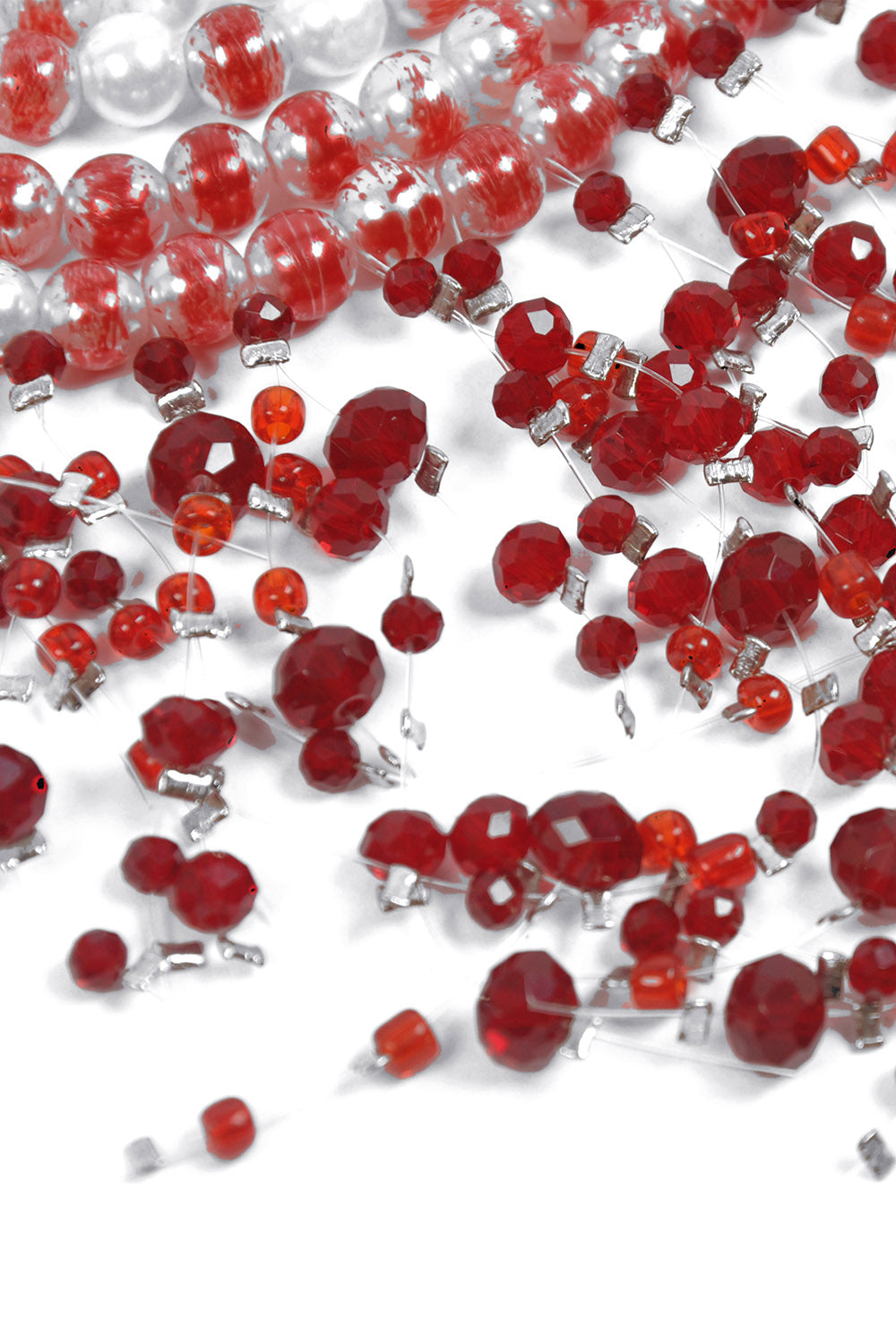 dark in love beaded bloody pearl necklace