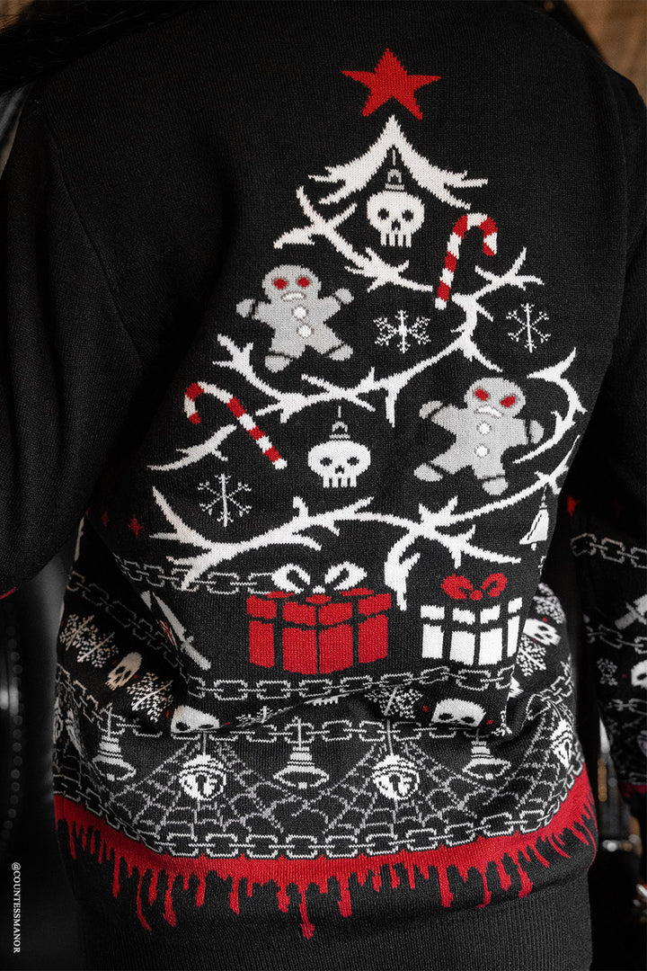 gothic knitted novelty christmas sweater