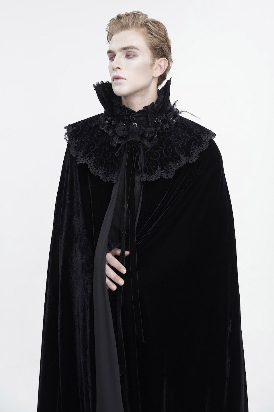 mens vintage goth cloak