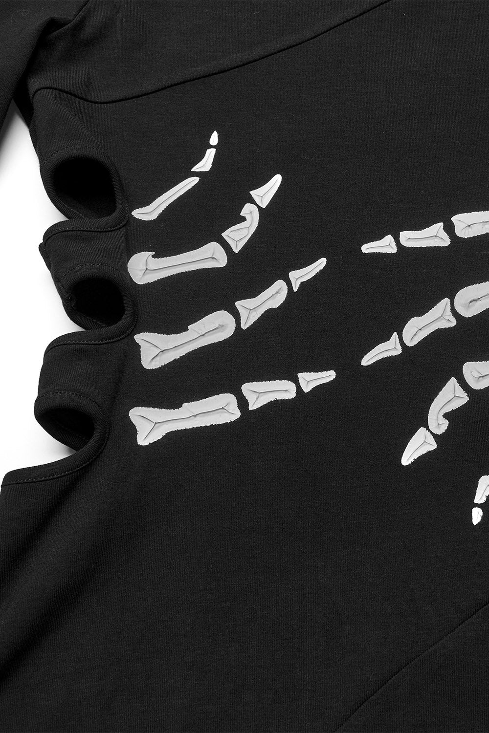 skeleton halloween black long maxi dress