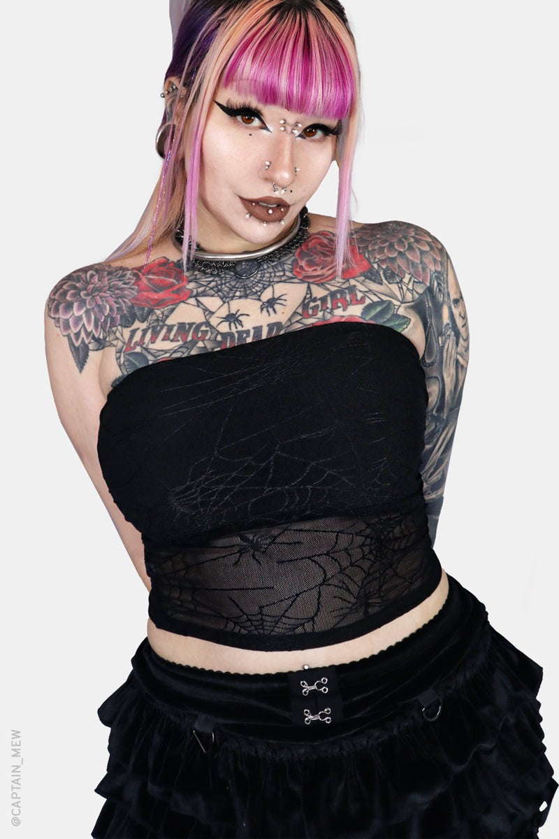 creepy cute pastel goth halter top