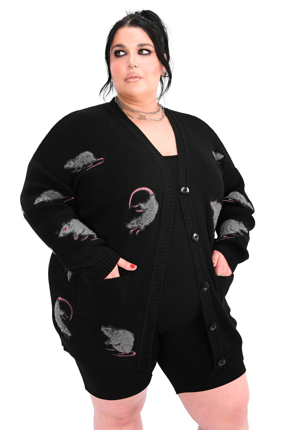 quirky weird sweater cardigan