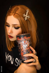 Taza de viaje de 20 oz con temática de temporada espeluznante 