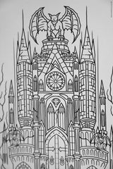 bat coloring book page