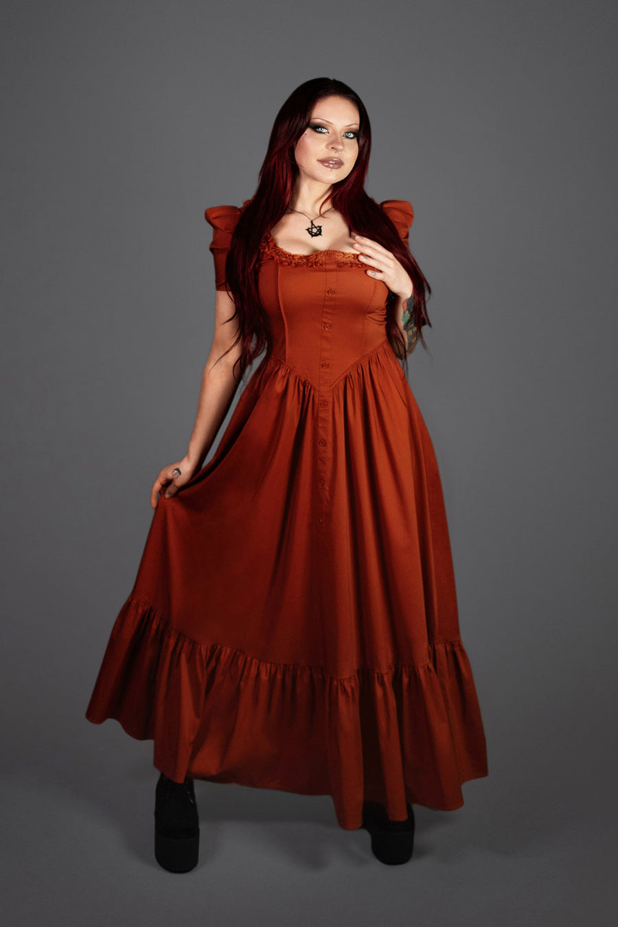 womens halloween orange dress