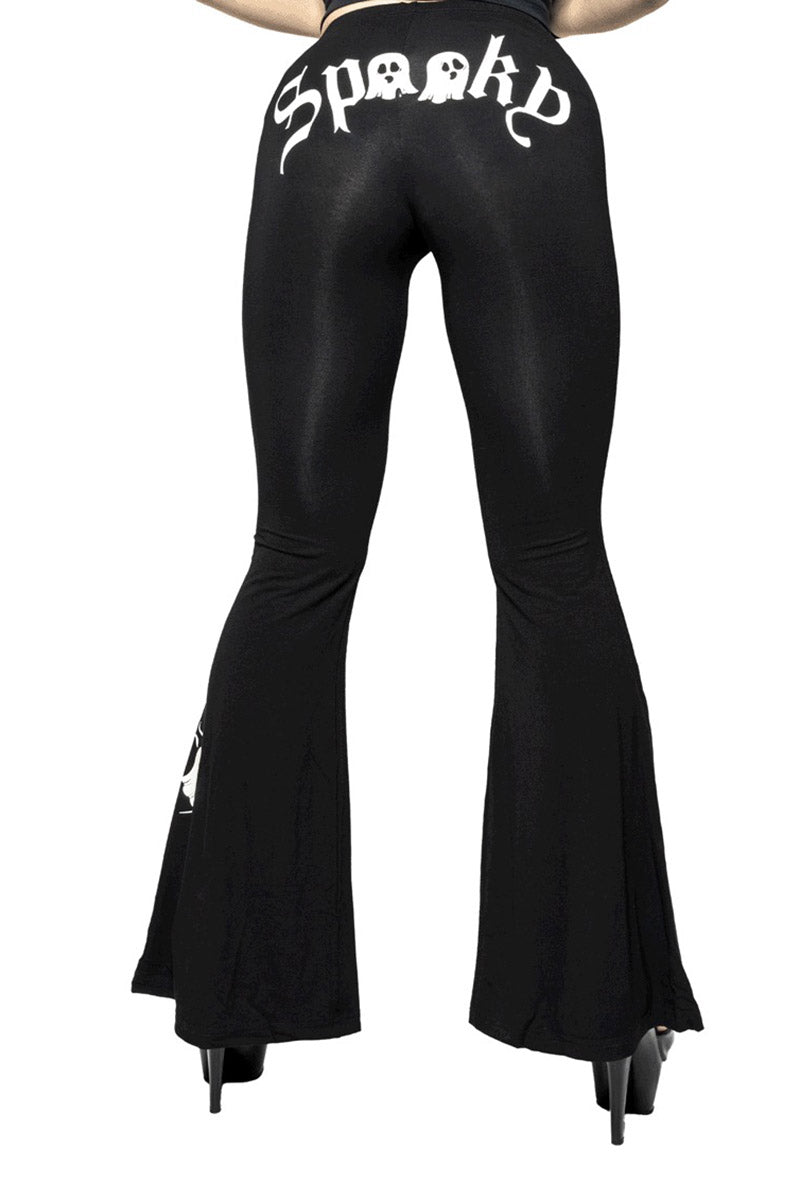 womens halloween flared leggings