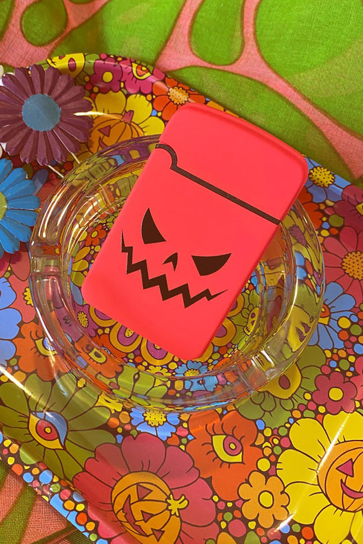 Pumpkin Face Jet Torch Lighter [PINK]