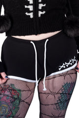 womens gothic gym shorts