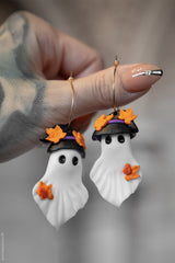 wich hat ghost earrings