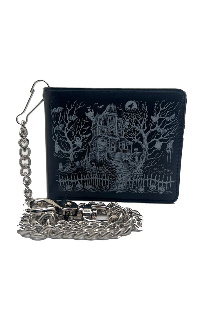 spooky mens bifold wallet