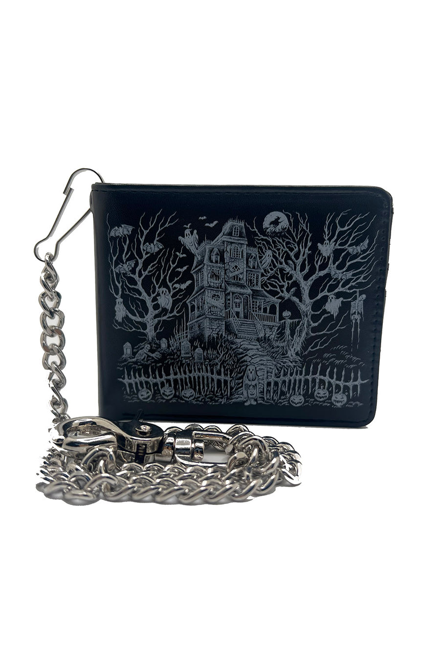 Haunted Mansion Bifold Wallet w/ Chain