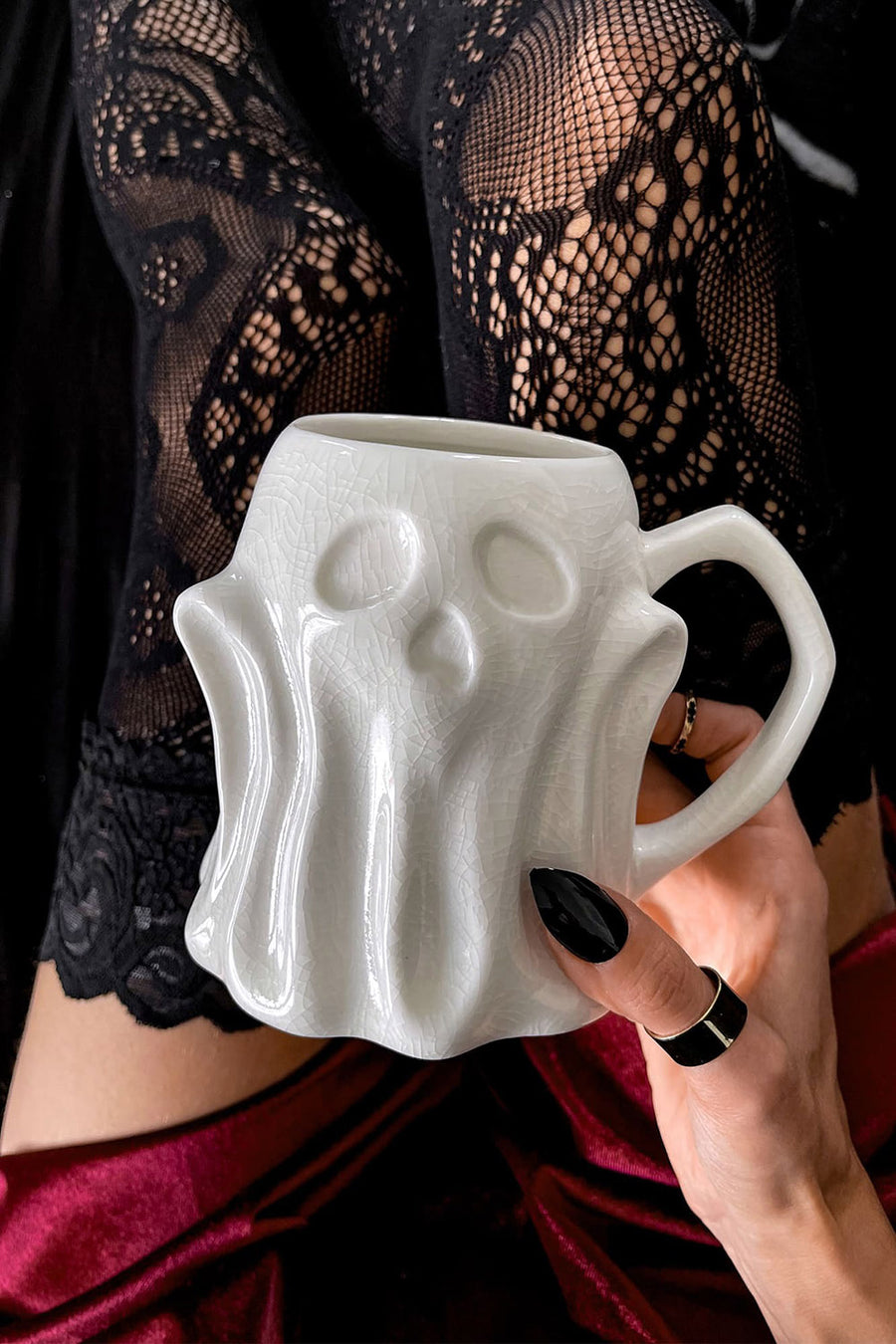 ceramic ghost halloween mug