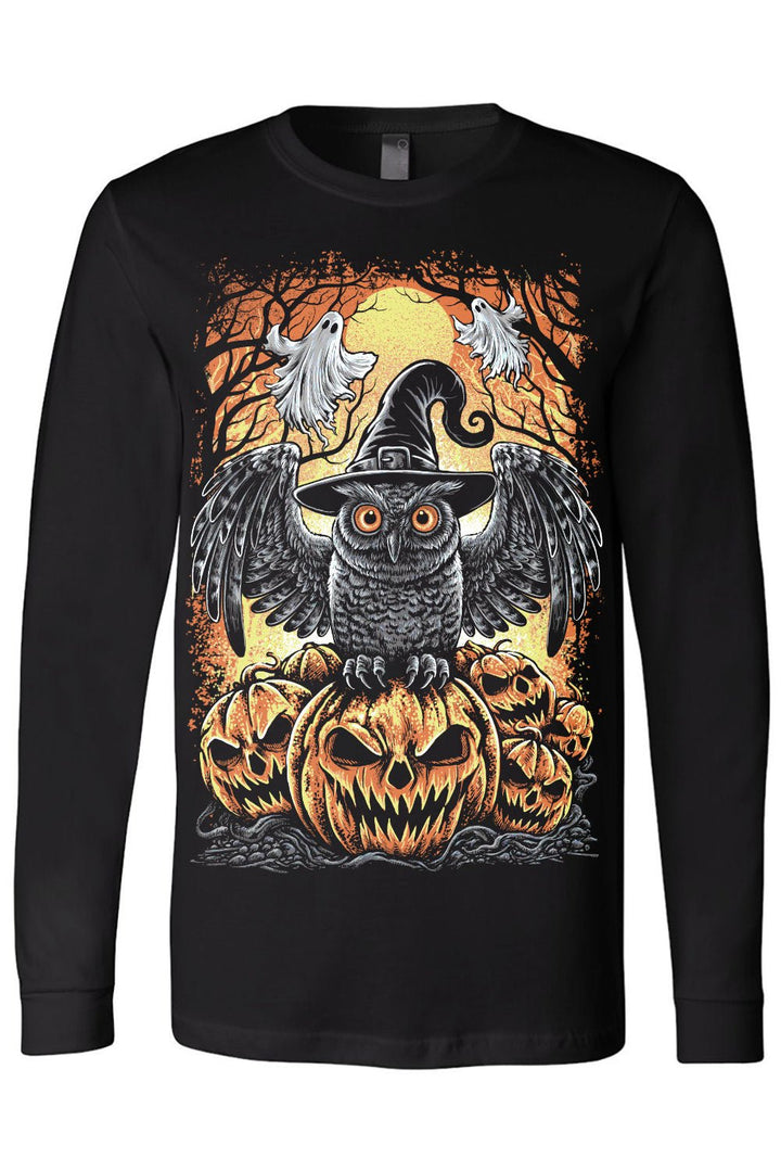 Halloween Owl T-shirt - graphic t-shirt - VampireFreaks - VampireFreaks