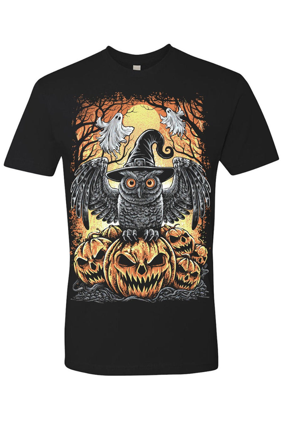 Halloween Owl T-shirt - graphic t-shirt - VampireFreaks - VampireFreaks