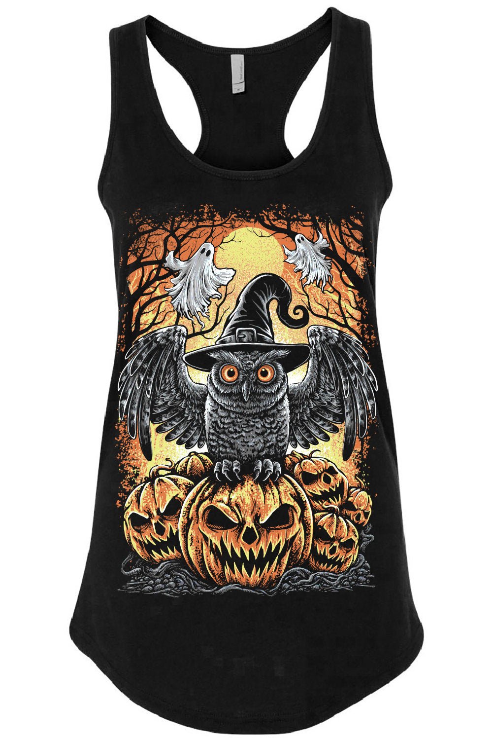 Halloween Owl T-shirt - graphic t-shirt - VampireFreaks - VampireFreaks