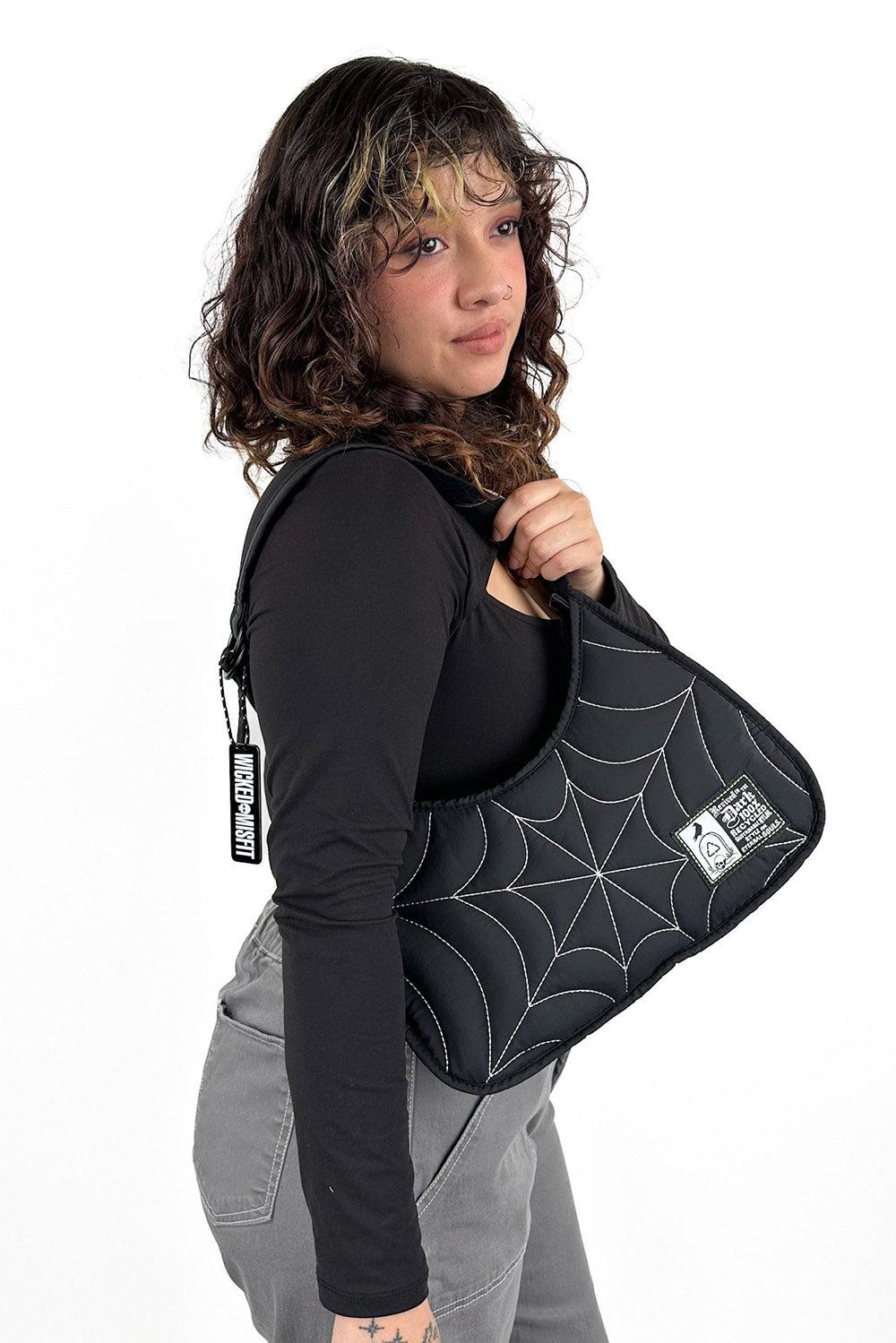 street style puff shoulder bag by wicked misfit 