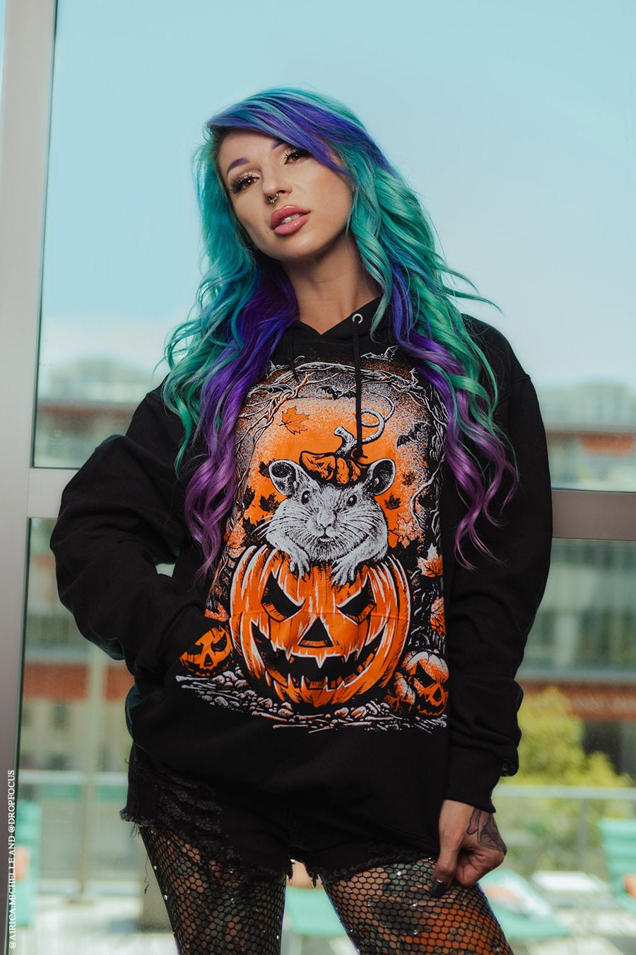 Halloween Rat Hoodie - mens outerwear - VampireFreaks - VampireFreaks