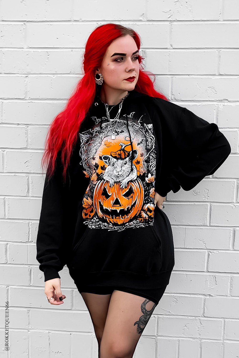 Halloween Rat Hoodie - mens outerwear - VampireFreaks - VampireFreaks