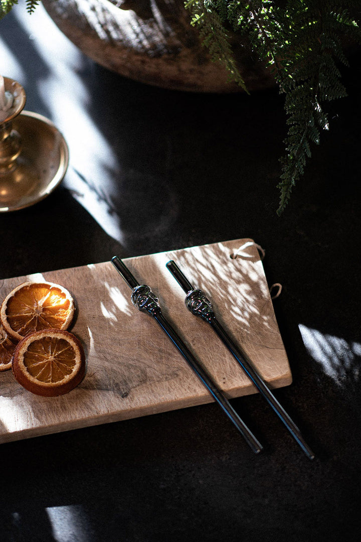 reusable skull straws