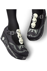 3d skull novelty shoes 