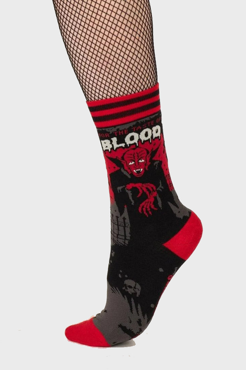 gothic unisex vampire socks