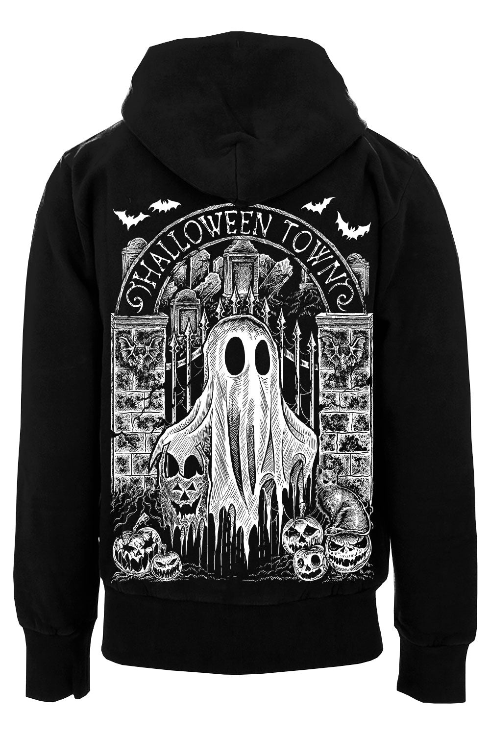 Halloween Town Ghostie Hoodie - mens outerwear - VampireFreaks - VampireFreaks