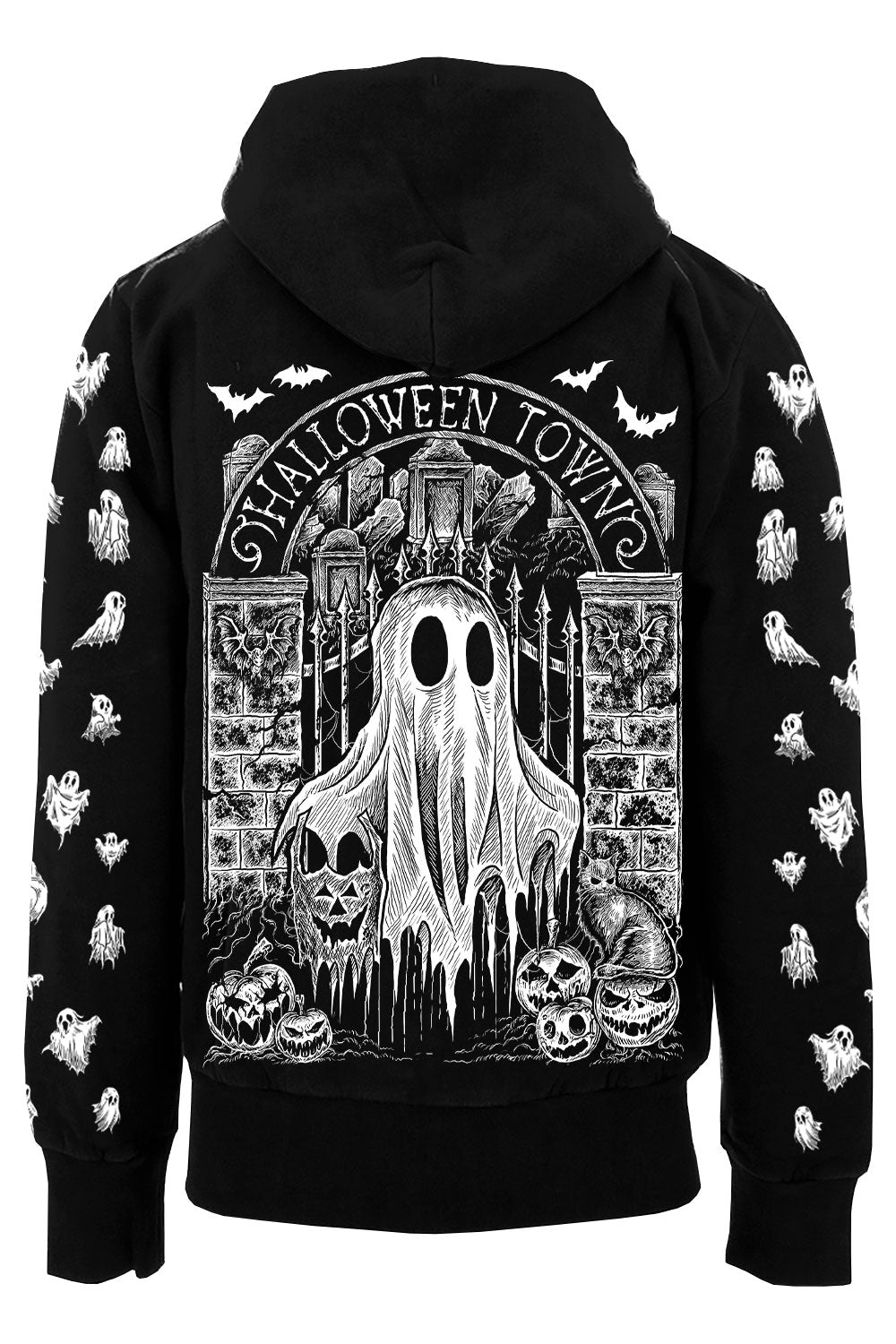 Halloween Town Ghostie Hoodie - mens outerwear - VampireFreaks - VampireFreaks