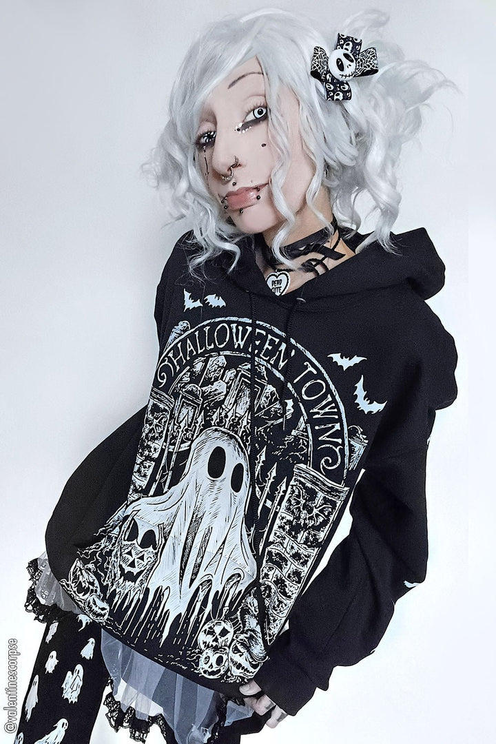 Halloween Town Ghostie Hoodie - mens outerwear - VampireFreaks - VampireFreaks