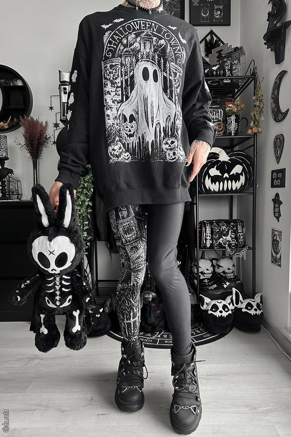 Halloween Town Ghostie Sweatshirt - mens outerwear - VampireFreaks - VampireFreaks