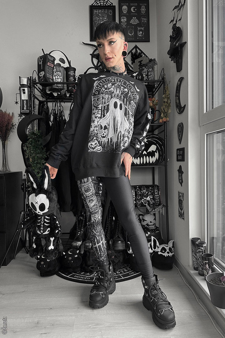 Halloween Town Ghostie Sweatshirt - mens outerwear - VampireFreaks - VampireFreaks