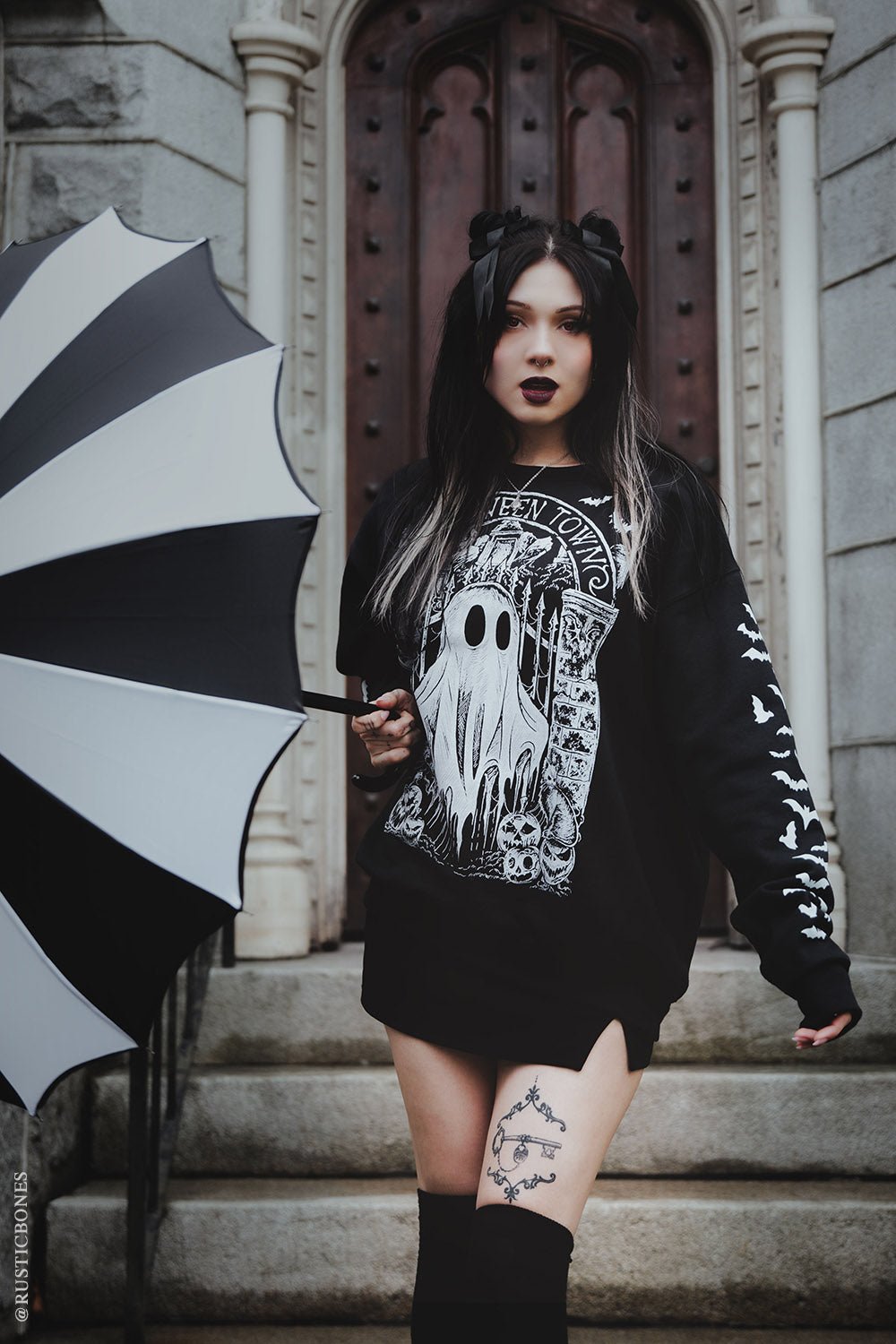 Halloween Town Ghostie Sweatshirt - mens outerwear - VampireFreaks - VampireFreaks