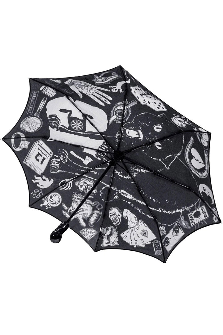Skull Handle Superstitions Umbrella