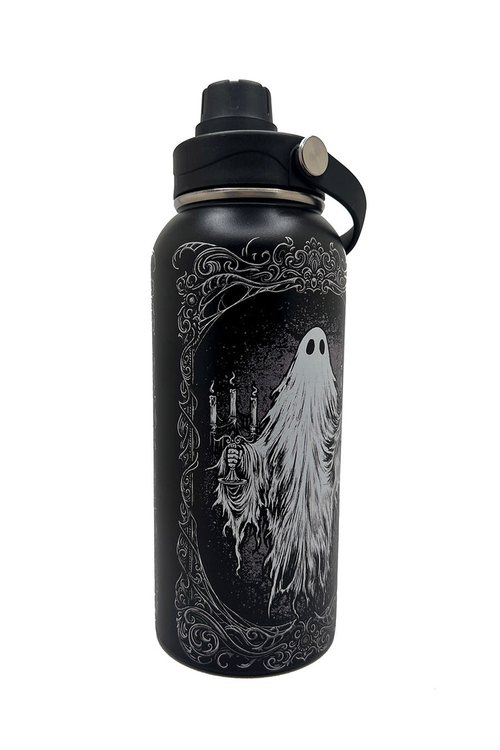 stainless steel haunted mansion water bottle