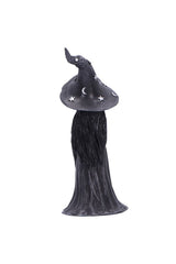 gothic witch and cat statue
