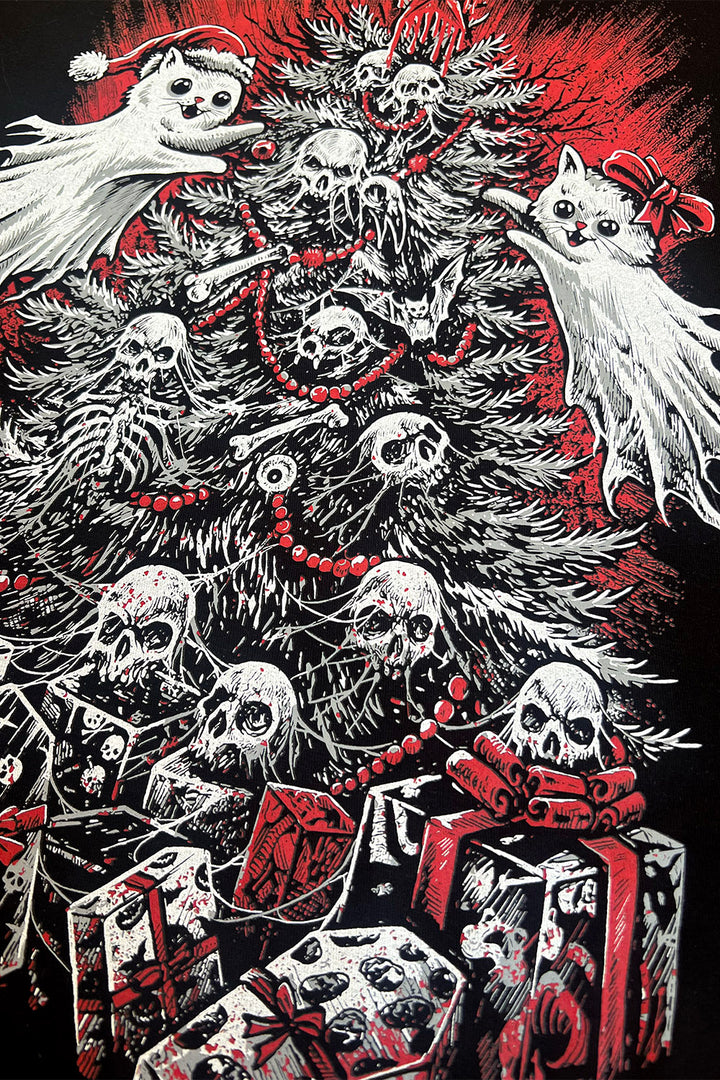 emo xmas cat hoodie jacket