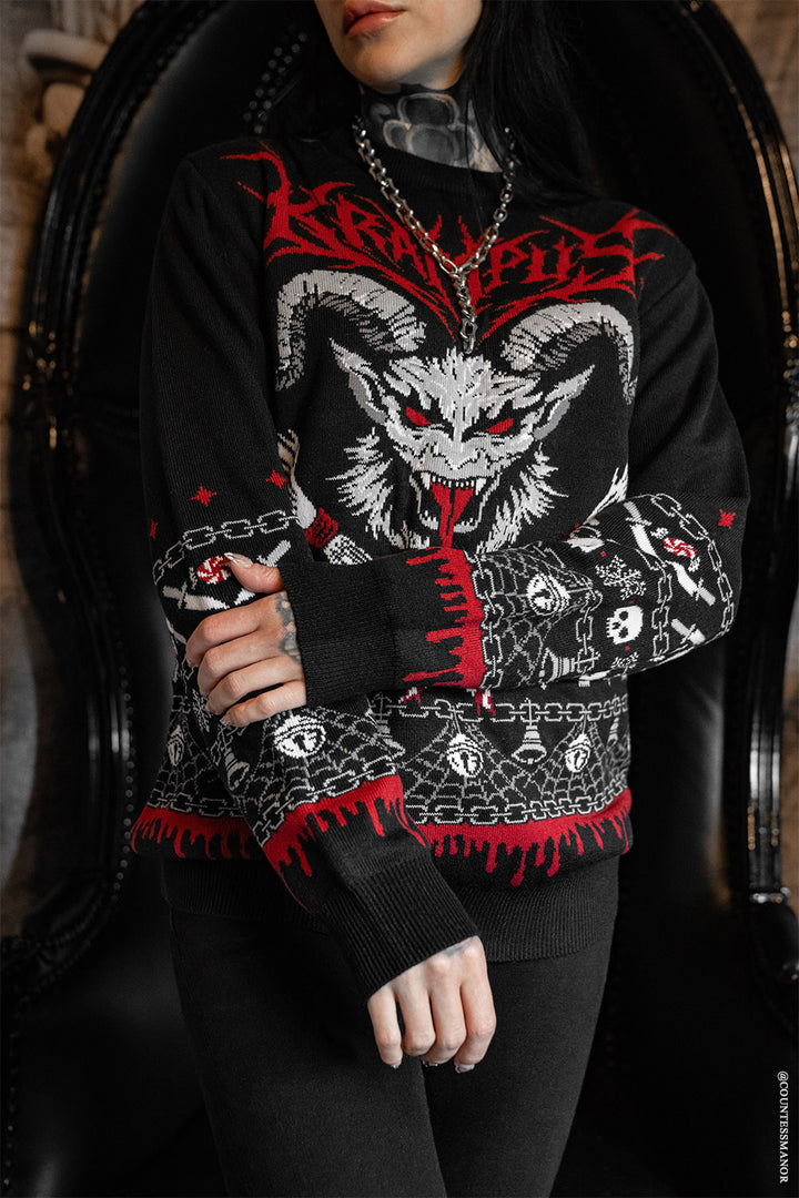 heavy metal christmas sweater by vampirefreaks 