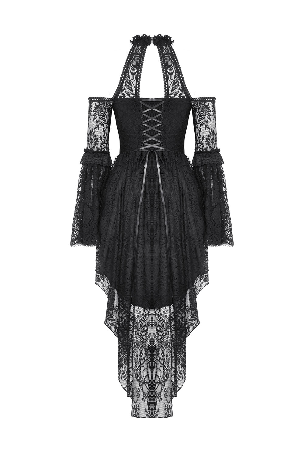 trad gothic halter neck dress by dark in love