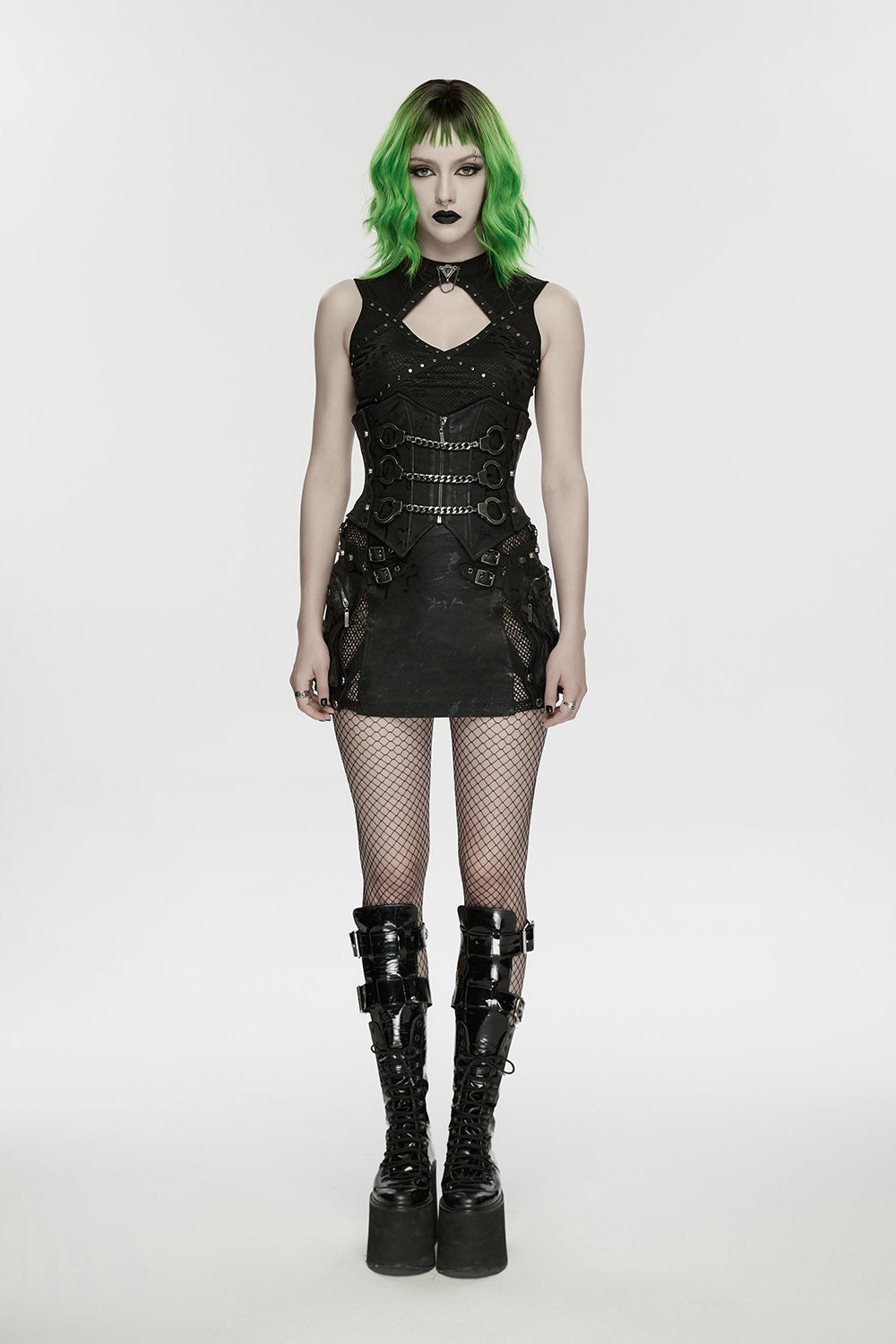 womens punk underbust corset waist belt 