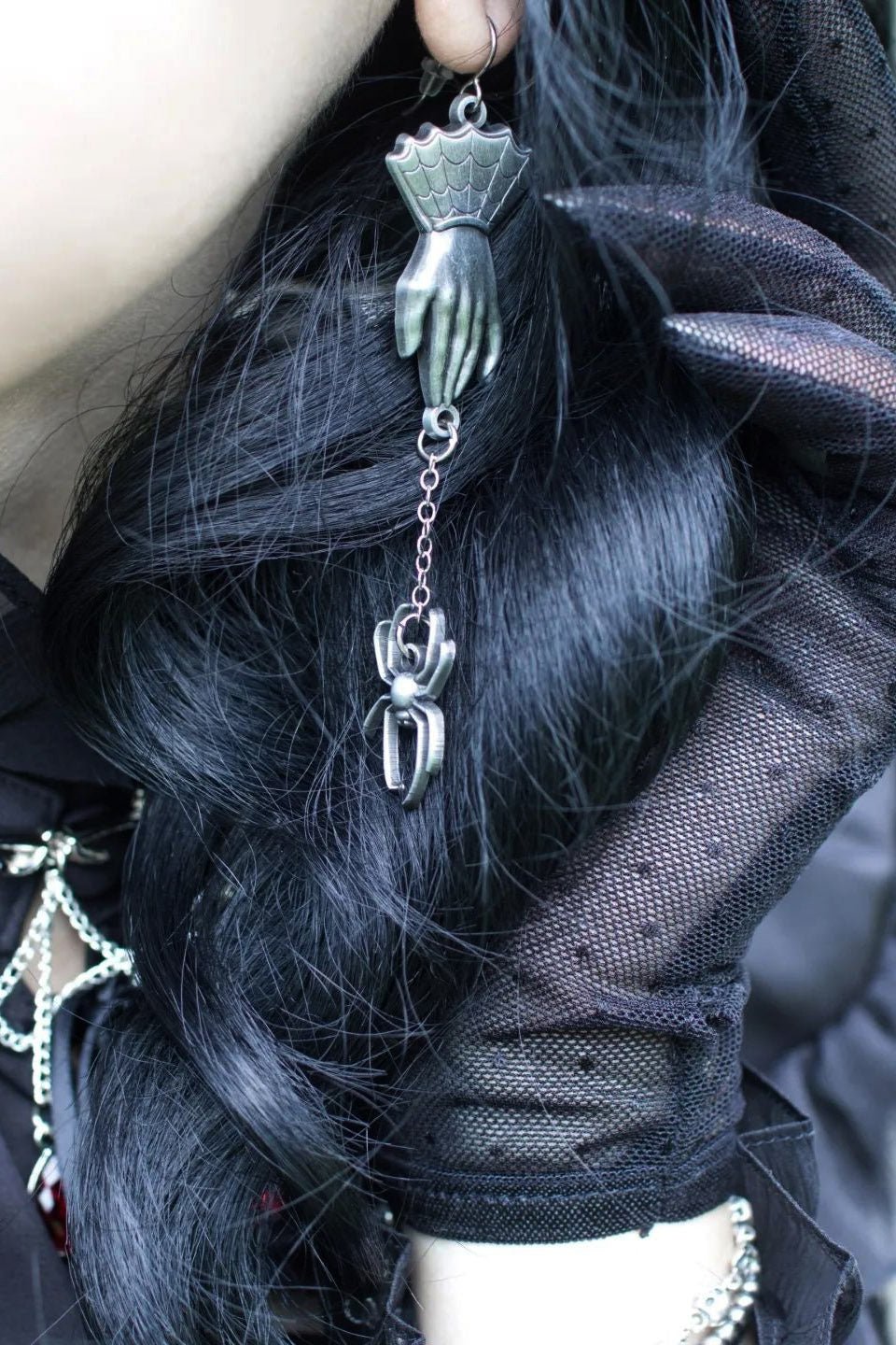 Hands Of Arachne Earrings - jewelry - VampireFreaks - The Pickety Witch