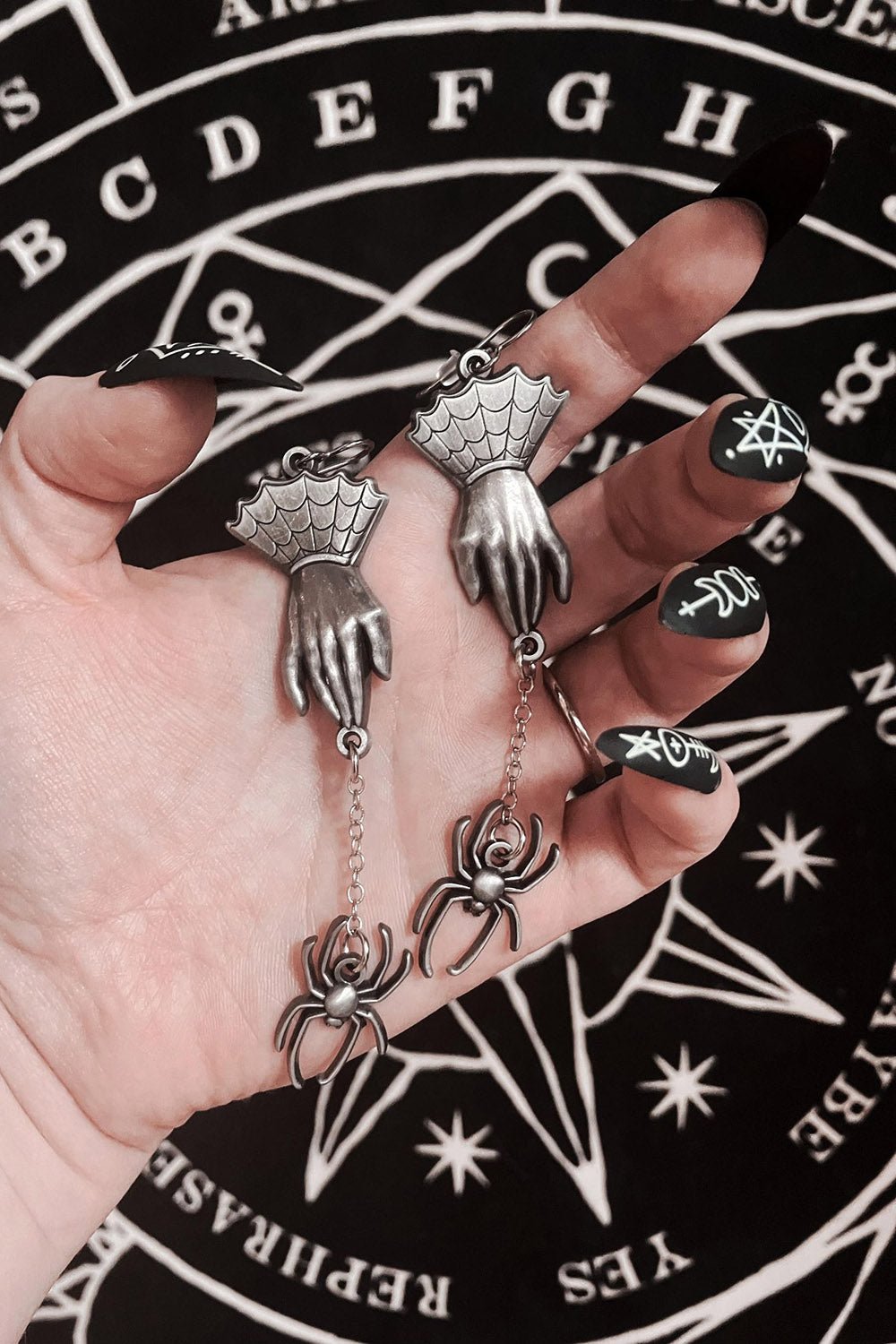 Hands Of Arachne Earrings - jewelry - VampireFreaks - The Pickety Witch