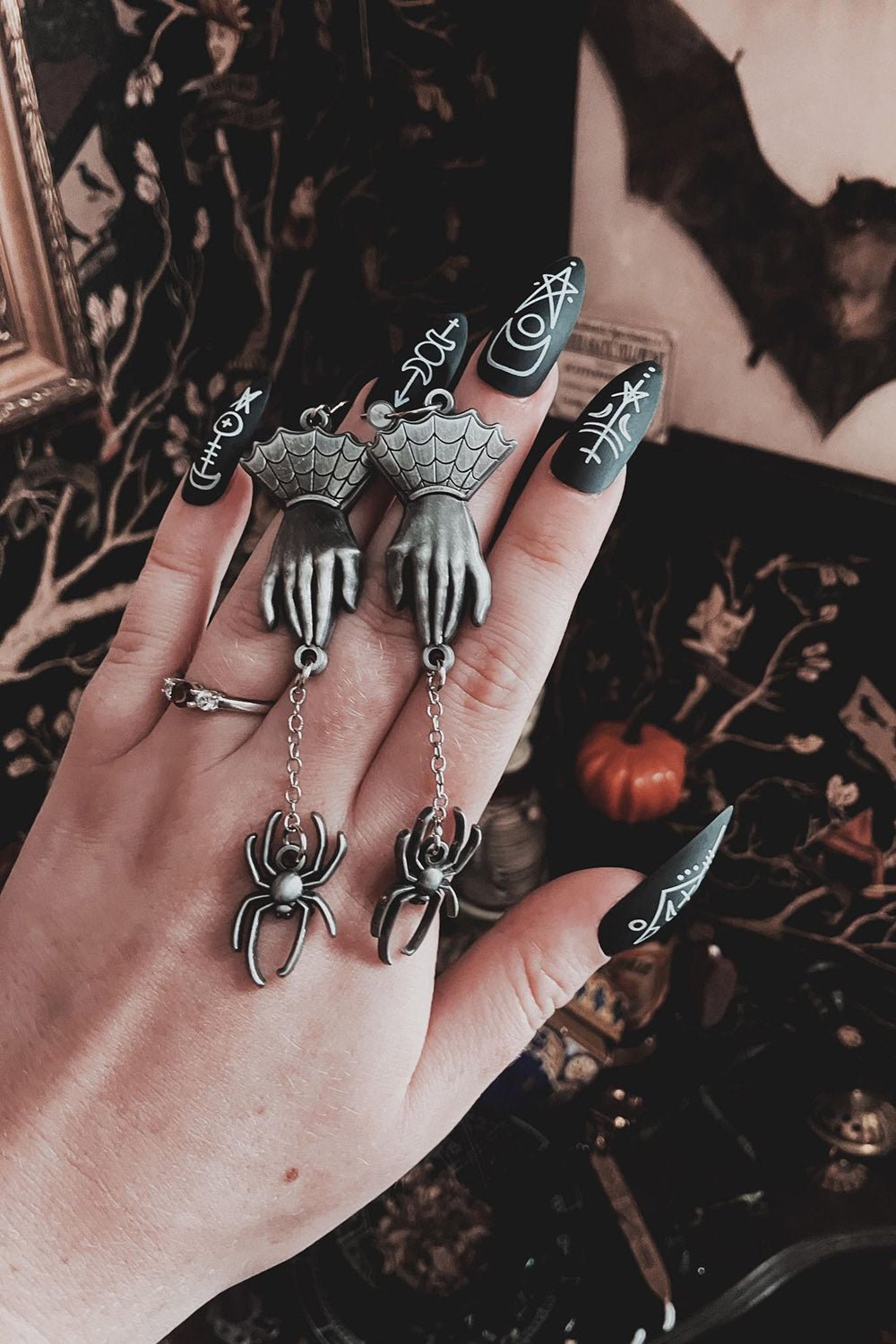 Hands Of Arachne Earrings - jewelry - VampireFreaks - The Pickety Witch