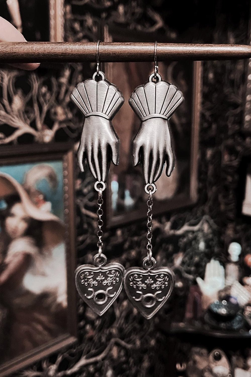 Hands Of The Oracle Earrings - jewelry - VampireFreaks - The Pickety Witch