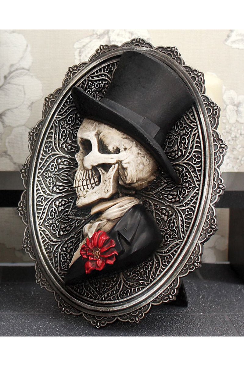 Handsome Skeleton Plaque - housewares - VampireFreaks - Nemesis Now
