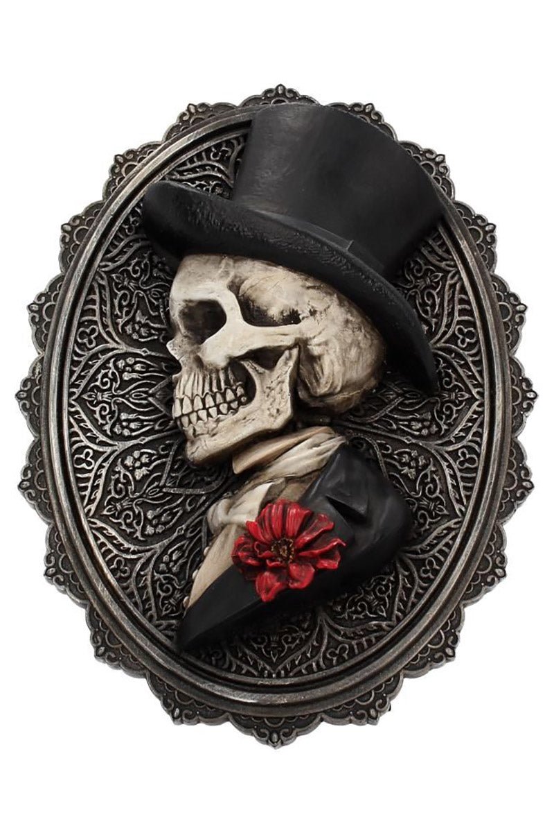 Handsome Skeleton Plaque - housewares - VampireFreaks - Nemesis Now