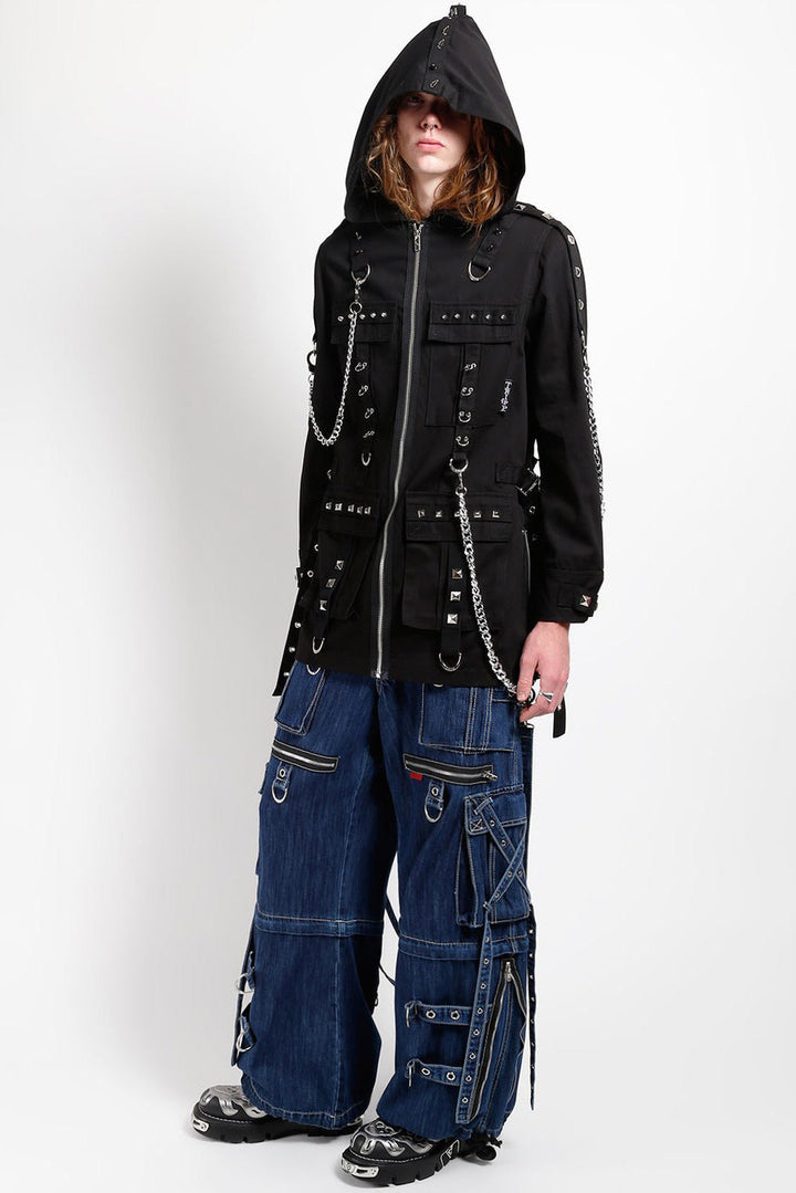 mens black harajuku goth jacket